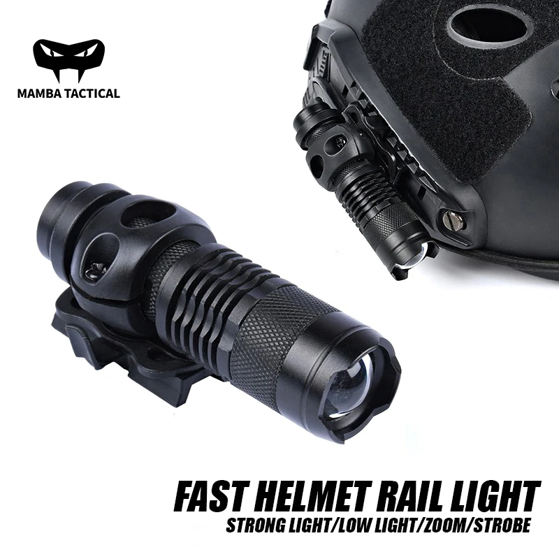 Tactical Metal Mini Momentary Flashlight Telescopic Zoom Scout Hunting Light LED Strobe Aluminum Military Fast Helmet Clip Rail
Tactical Metal Mini Momentary Flashlight Telescopic Zoom Scout Hunting Light LED Strobe Aluminum Military Fast Helmet Clip Rail