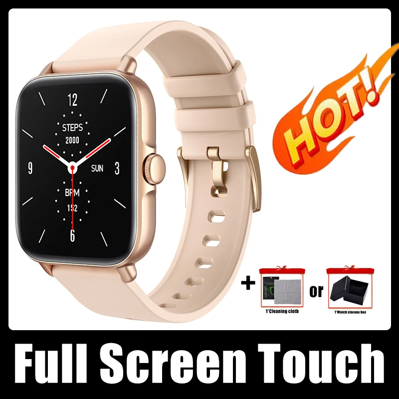 

Smart Watch Women 1.69" 235Mah Color Screen Full touch Fitness Tracker Call Smart Clock Ladies For Android IOS Smart watch