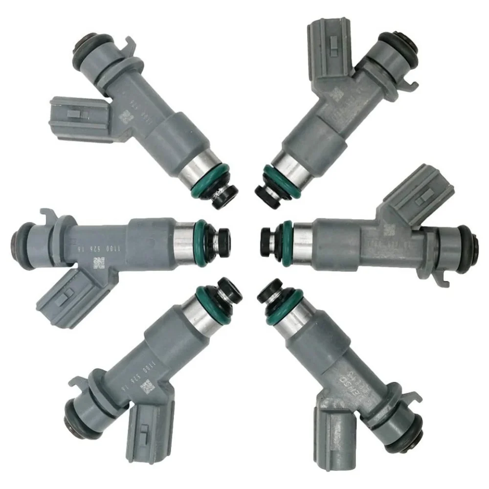 

For 08-12 Accord, 2010-2012 Crosstour EX-L, EX, Acura RDX, TL, 6Pcs 16450-R70-A01 Fuel Injectors 12 Holes Nozzles 3.5L 3.7L