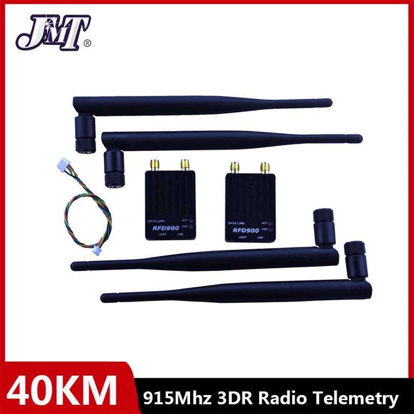 JMT RFD900A 915Mhz 3DR Radio Telemetry Modem Module UAV 40KM Ultra Long Range Data Link Transmission for PIX APM RC Drone
JMT RFD900A 915Mhz 3DR Radio Telemetry Modem Module UAV 40KM Ultra Long Range Data Link Transmission for PIX APM RC Drone