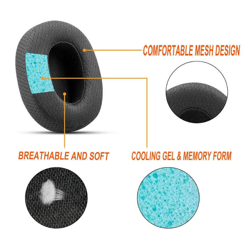 Replacement Earpads for Skullcandy Crusher Evo Headband Cover, Skullcandy Crusher Wireless/Evo/ANC Hesh 3/EVO/ANC Replacement Earpads for Skullcandy Crusher Evo Headband Cover, Skullcandy Crusher Wireless/Evo/ANC Hesh 3/EVO/ANC
