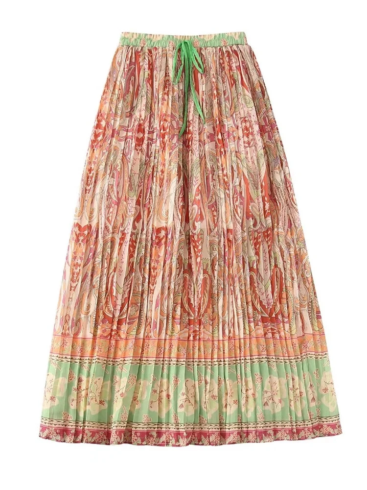 Evfer Chic Lady Streetwear High Waist Summer Elegant Long Skirts Womens Bow Lace Up Bohemian Style Print Straight Skirt
Evfer Chic Lady Streetwear High Waist Summer Elegant Long Skirts Womens Bow Lace Up Bohemian Style Print Straight Skirt