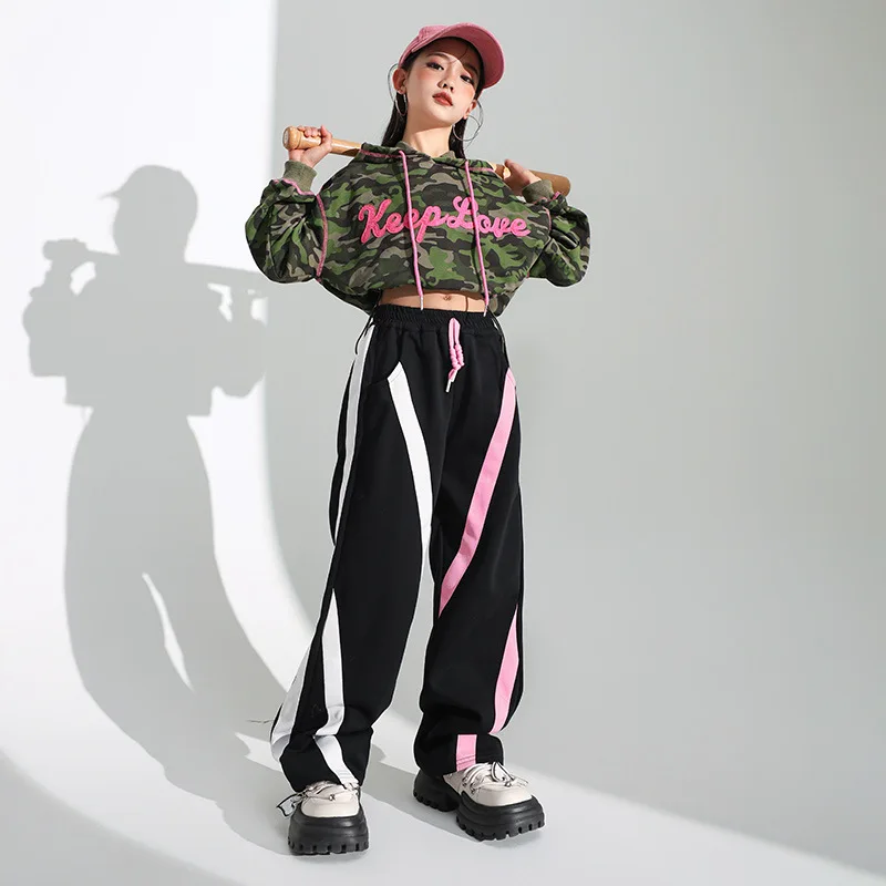 Kids Jazz Dance Costume Hip Hop Clothes for Girls Long Sleeves Tops Fashion Baggy Pants Teenage Modern Dance Performance Wear
Kids Jazz Dance Costume Hip Hop Clothes for Girls Long Sleeves Tops Fashion Baggy Pants Teenage Modern Dance Performance Wear
