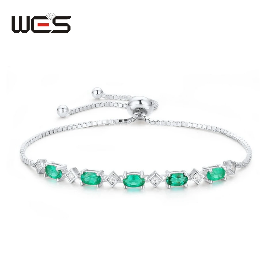 WES 925 Sterling Silver Bracelet for Women Growing Emerald Anniversary Engagement Birthday Gift Fine Jewelry Elegant Fashion
WES 925 Sterling Silver Bracelet for Women Growing Emerald Anniversary Engagement Birthday Gift Fine Jewelry Elegant Fashion