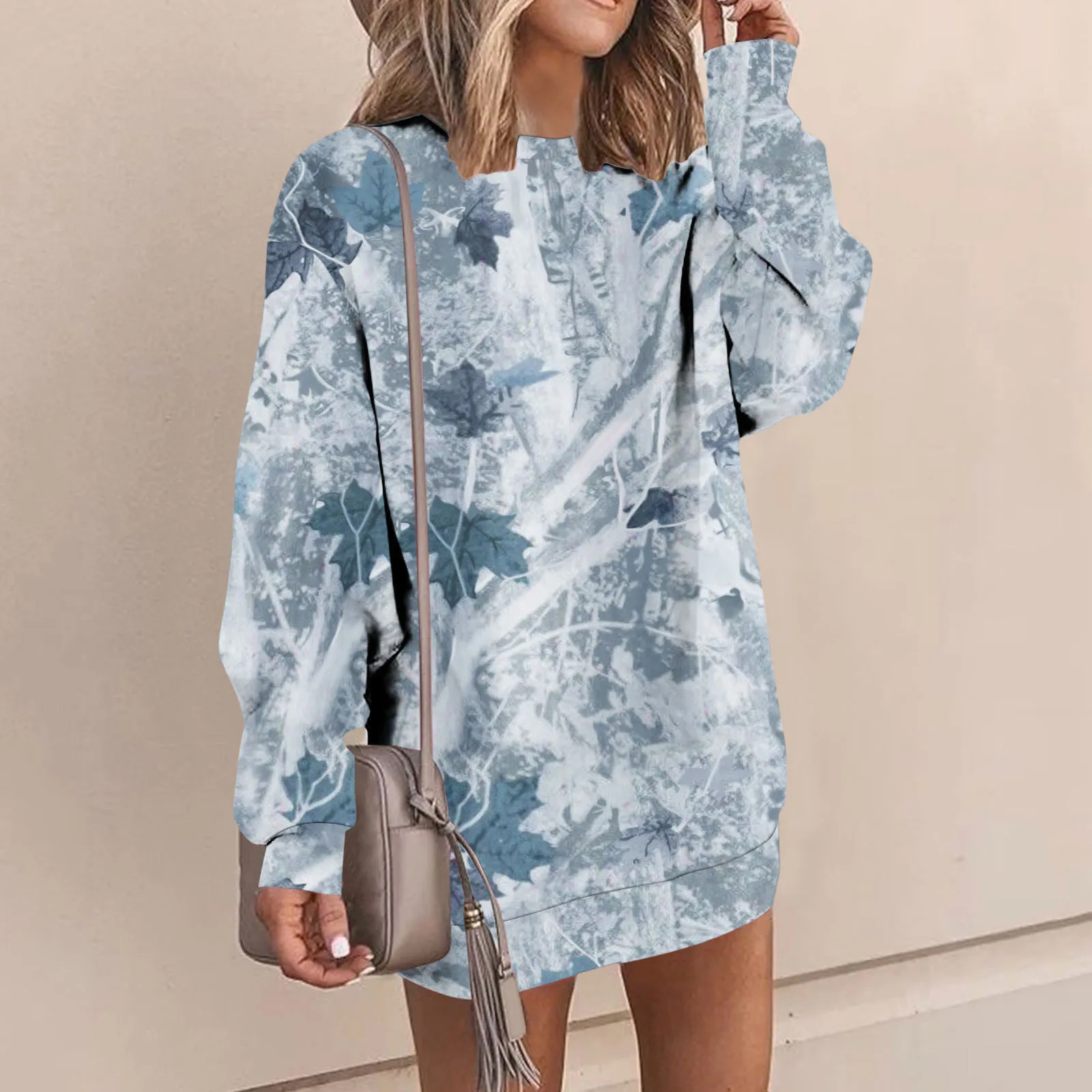 Autumn Long Sleeves Casual Loose Pullover Sweatshirt Dress Women Harajuku Graphic Blouse O Neck Floral Print Ladies Sweatshirt
Autumn Long Sleeves Casual Loose Pullover Sweatshirt Dress Women Harajuku Graphic Blouse O Neck Floral Print Ladies Sweatshirt