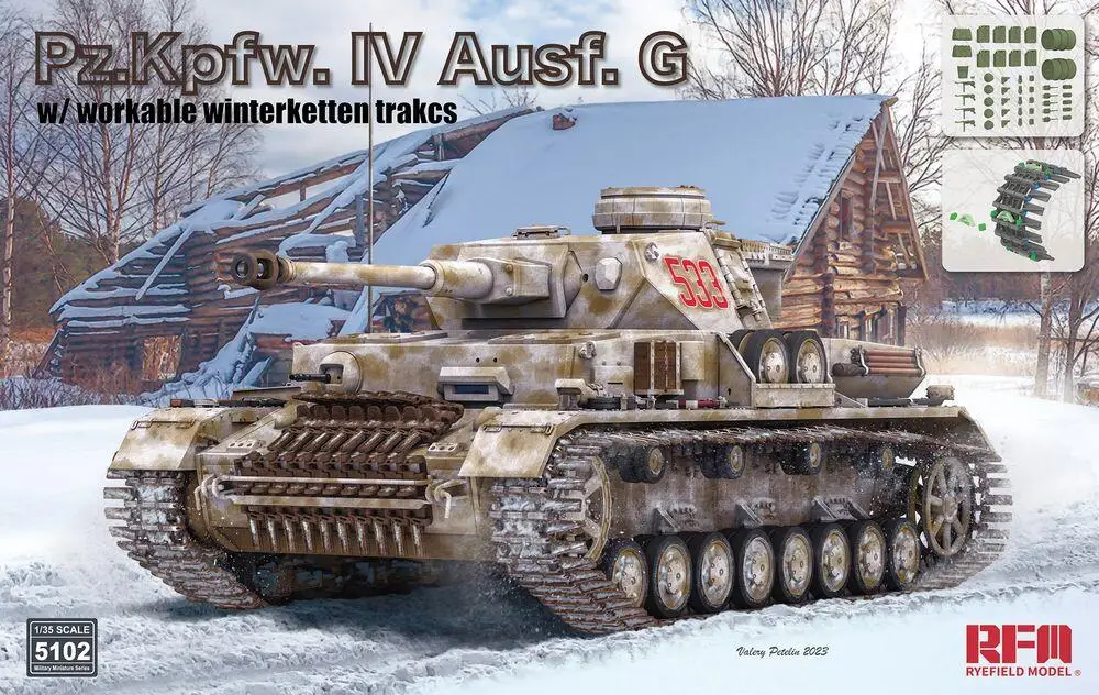 Ryefield model RFM 1/35 assembling tank scale model kit RM-5102 German No. 4G tank snow track model movable track
Ryefield model RFM 1/35 assembling tank scale model kit RM-5102 German No. 4G tank snow track model movable track