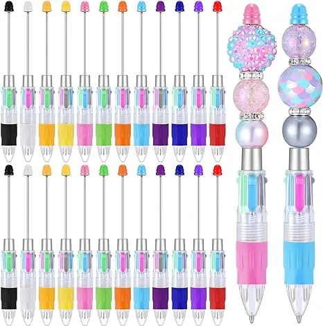 

130pcs Multi Colour Beading Pen 4 in 1 Colourful Beading Pen Students Children Gifts Office School Supplies