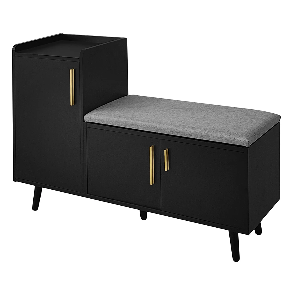 COMHTOM Modern Shoe Bench With Asymmetric Metal Handles S8e61eb44f13d45d79cfe354f2bc35399r