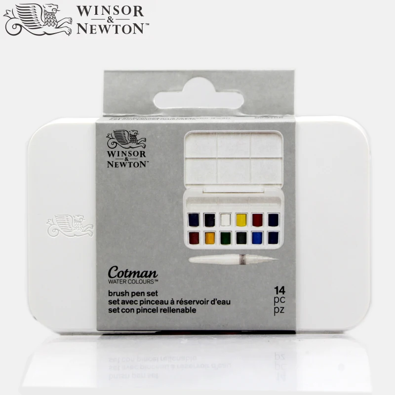 Winsor Newton solid watercolor paint white box portable watercolor sketch travel set Metal iron box Art Supplies
Winsor Newton solid watercolor paint white box portable watercolor sketch travel set Metal iron box Art Supplies