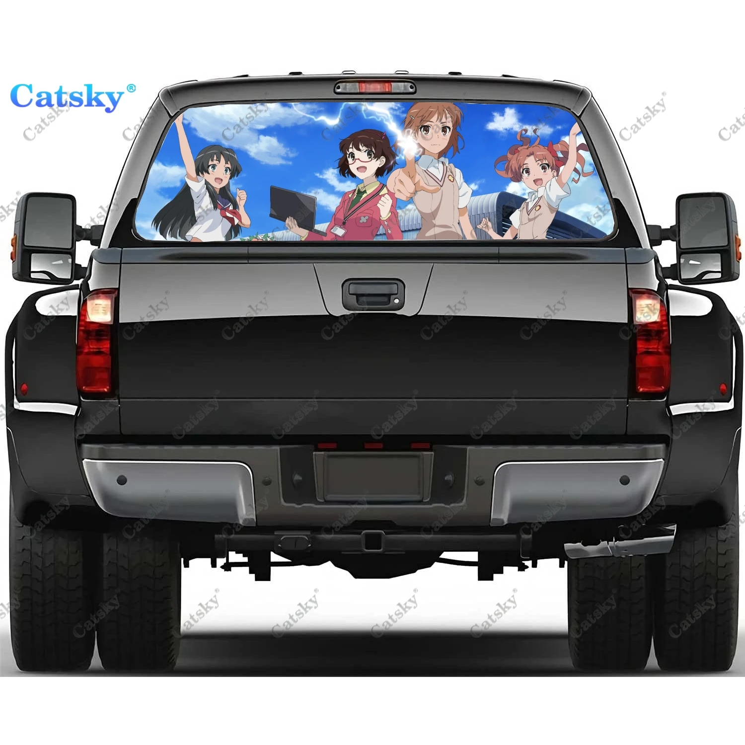Anime A Certain Scientific Railgun Car Rear Window Stickers Windshield Decal Truck Rear Window Decal Perforated Vinyl Graphic 
Anime A Certain Scientific Railgun Car Rear Window Stickers Windshield Decal Truck Rear Window Decal Perforated Vinyl Graphic