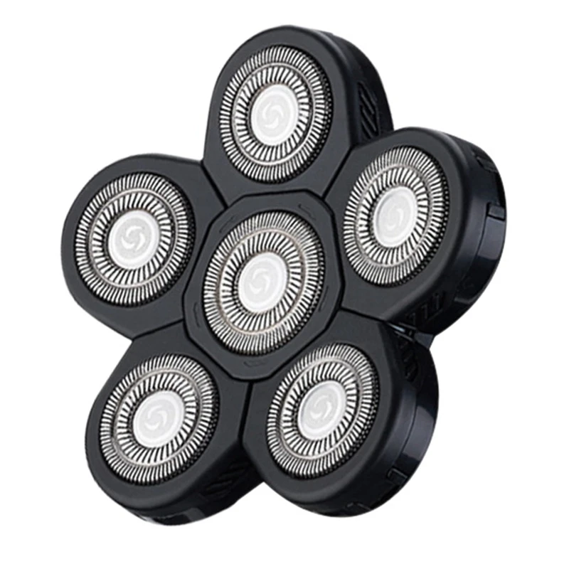 6 in 1 Shaver Blade Heads 6 Blades Beard Cutter Replacement Blade Bald Electro 6D Razor Accessories for Men Head Face 
6 in 1 Shaver Blade Heads 6 Blades Beard Cutter Replacement Blade Bald Electro 6D Razor Accessories for Men Head Face