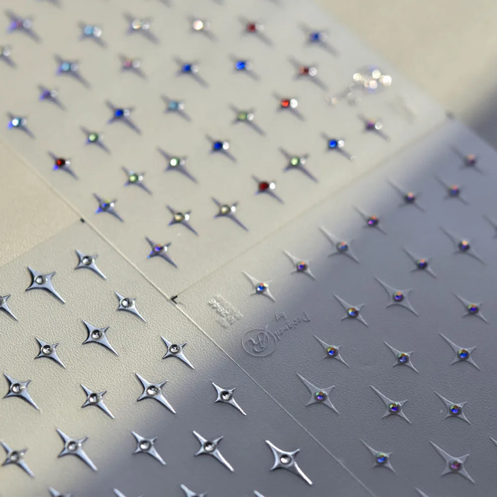 5D Embossed Diamond Star Nail Sticker Silver Colorful Laser Relief Sculpture Series Shiny 3D Slider Acrylic Nail Art Decals
5D Embossed Diamond Star Nail Sticker Silver Colorful Laser Relief Sculpture Series Shiny 3D Slider Acrylic Nail Art Decals