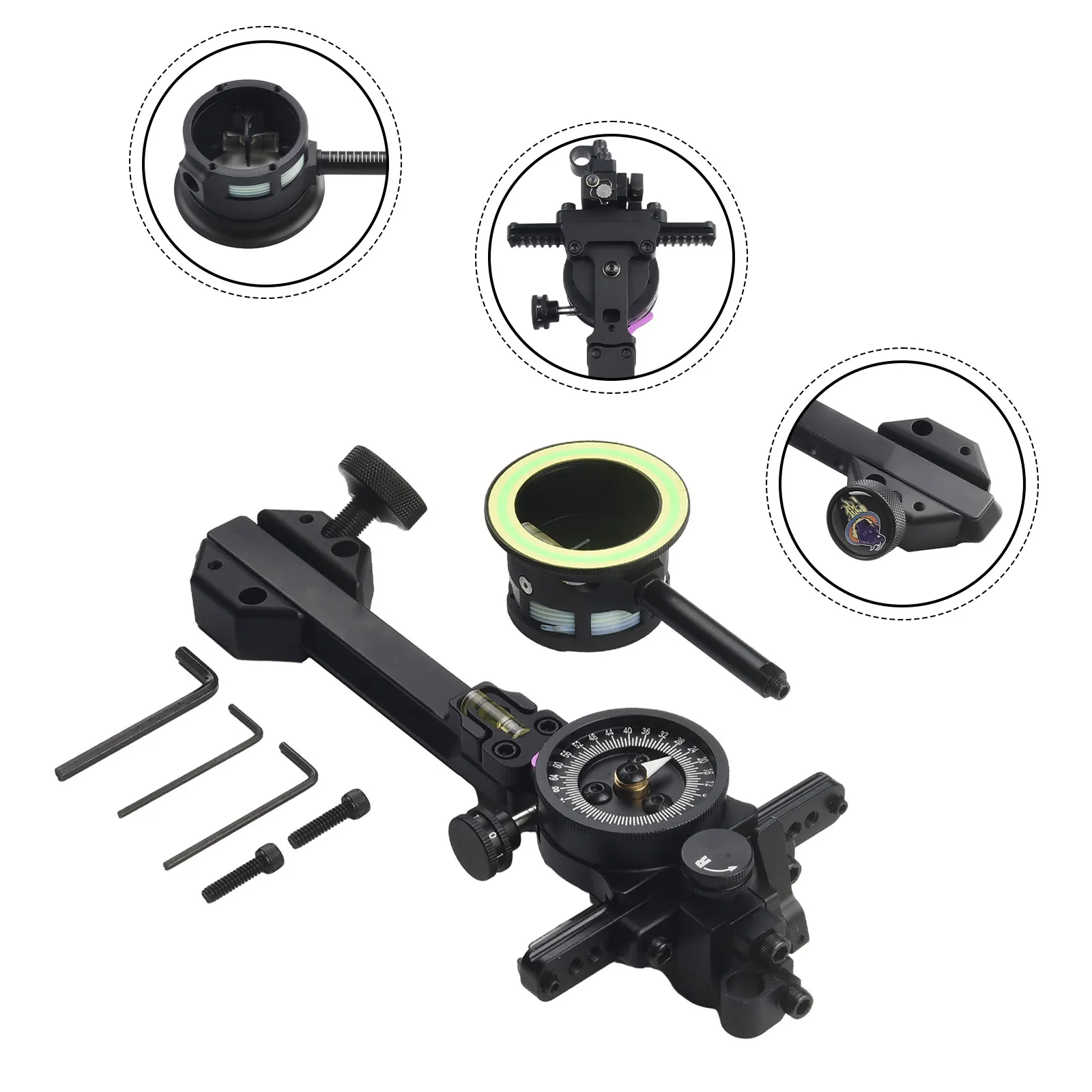 Dad Single Needle Sight Aluminum Alloy Archery Equipment Bow And Arrow Accessories Mechanical Structure 2023 New
Dad Single Needle Sight Aluminum Alloy Archery Equipment Bow And Arrow Accessories Mechanical Structure 2023 New