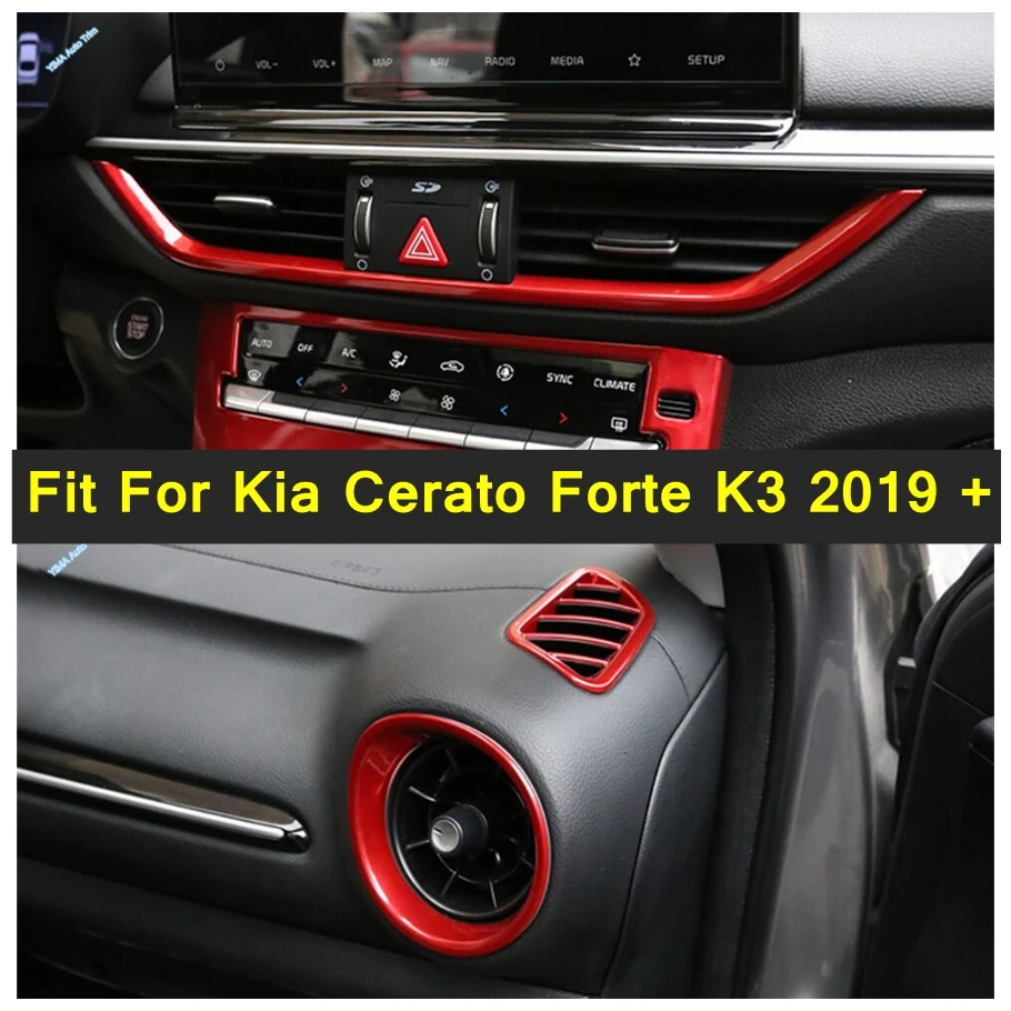 Air Conditioning AC Vent Outlet Cover Trim Fit For Kia Cerato Forte K3 2019 - 2022 Red / Car Carbon Fiber Interior Accessories
Air Conditioning AC Vent Outlet Cover Trim Fit For Kia Cerato Forte K3 2019 - 2022 Red / Car Carbon Fiber Interior Accessories