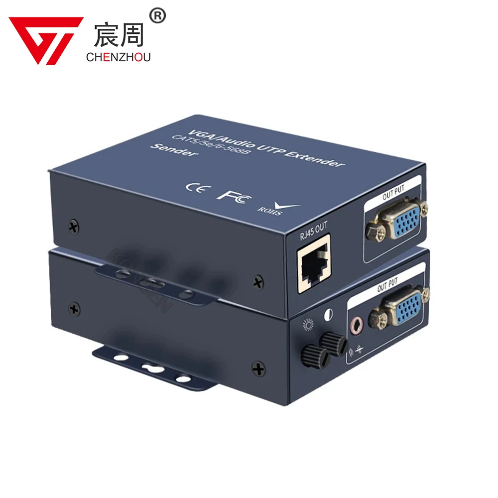 

IP Network USB VGA KVM Extender Over Cat5e/6 Ethernet Cable Up to 100M/200M/300M VGA USB Transmitter Support USB keyboard mouse