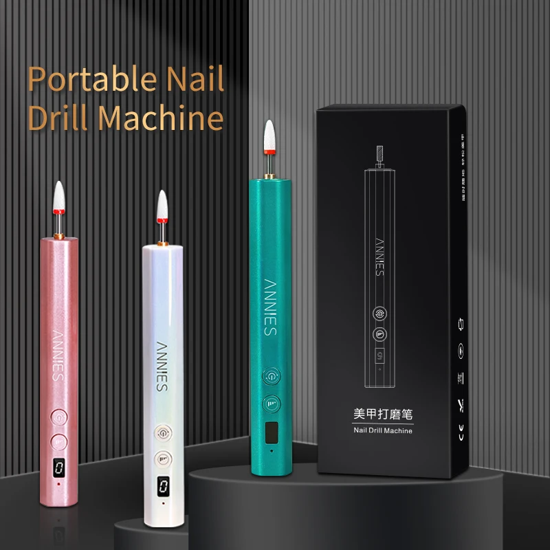 

30000RPM Mini Portable Handpiece Mute Pen Nail Driller Manicure Nail Tools Usb And Battery Gel Nail Polisher Machine