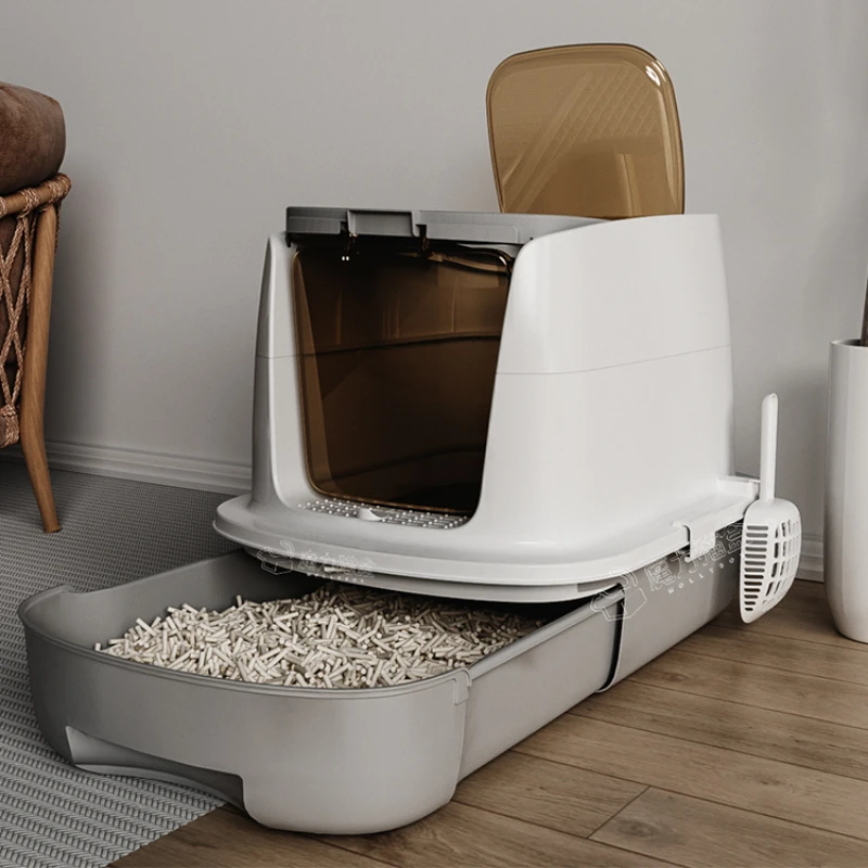Enclosed Drawer Cat Bedpans Top Entry Training Deodorization Cat Bedpans Convenient Toilet Kuweta Dla Kota Pet Products YY50CB
Enclosed Drawer Cat Bedpans Top Entry Training Deodorization Cat Bedpans Convenient Toilet Kuweta Dla Kota Pet Products YY50CB