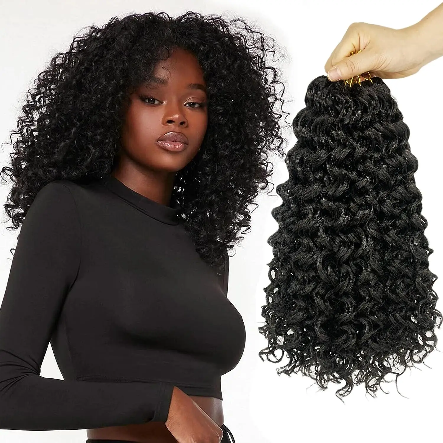 Black Star Gogo Curl Crochet braiding Hair extensions strand hooks faux locs for Black Women Wavy Beach Synthetic 12inch 55g/pcs
Black Star Gogo Curl Crochet braiding Hair extensions strand hooks faux locs for Black Women Wavy Beach Synthetic 12inch 55g/pcs