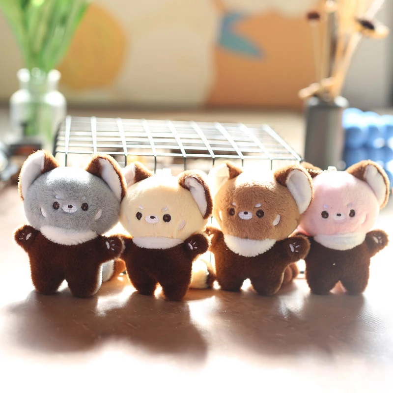 

Cute Cartoon Red Panda Plush Toy Pendant Little Raccoon Doll Keychain Doll Playground Doll Bag Pendant Keychain Doll