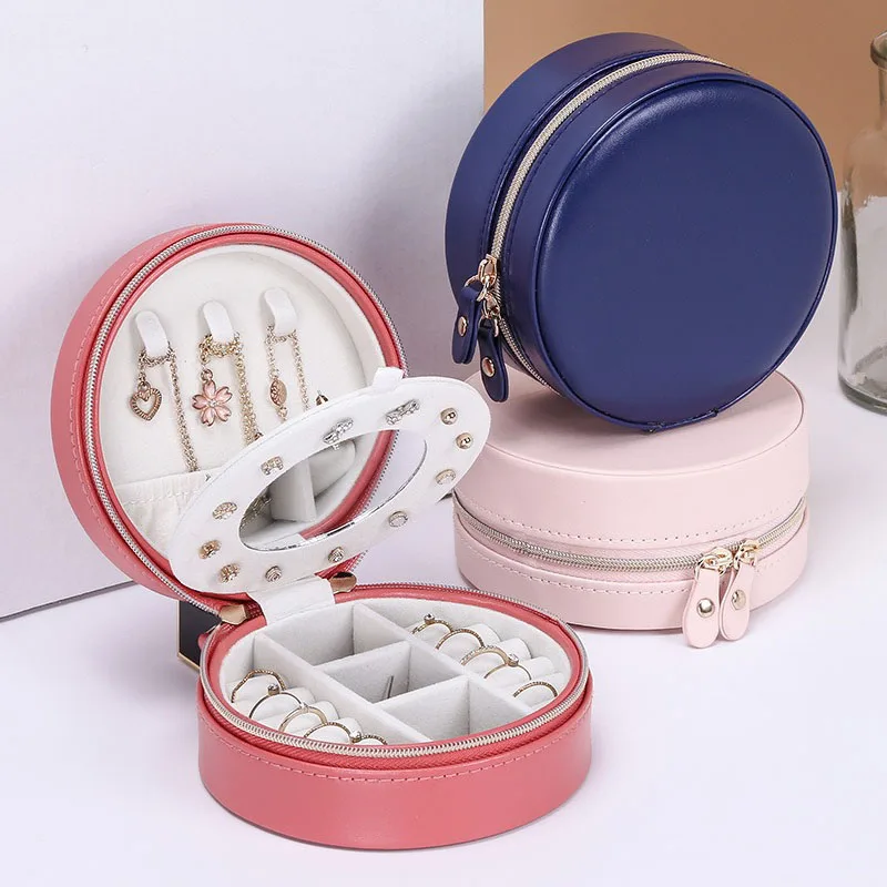 Circular Earring Rack Boxes, Portable Jewelry Display Stand, Mini Zipper, Makeup Box, Necklace, Ring, Women's Cosmetic Bag
Circular Earring Rack Boxes, Portable Jewelry Display Stand, Mini Zipper, Makeup Box, Necklace, Ring, Women's Cosmetic Bag