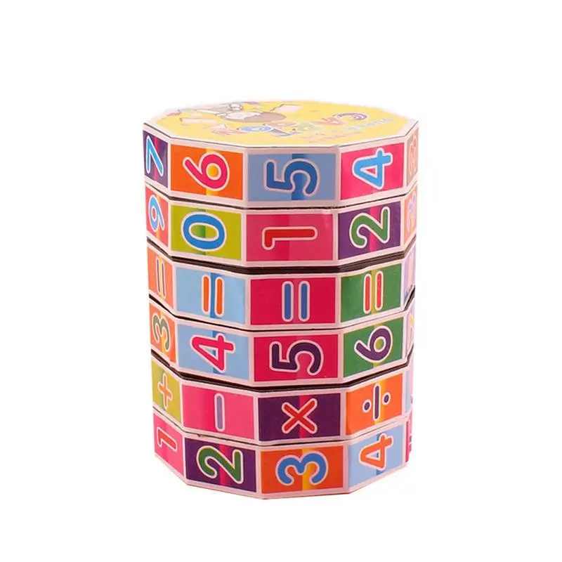 

Magic Cube Math Cylindrical Numbers Counting Puzzle Manipulatives Puzzle Game Gift Learning Educational Math Block Calculate Gam