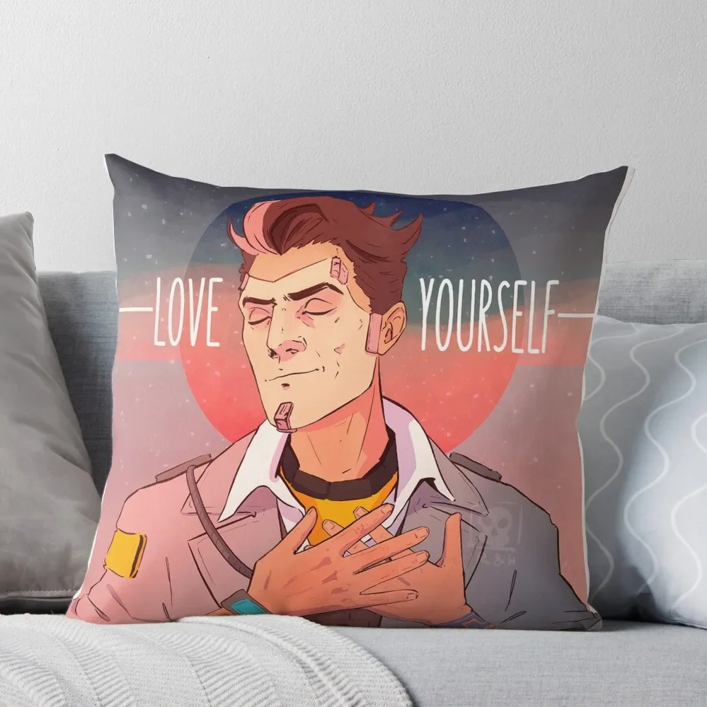 

Love Yourself Throw Pillow autumn pillowcase Marble Cushion Cover Decorative Cushions Luxury Pillow Case