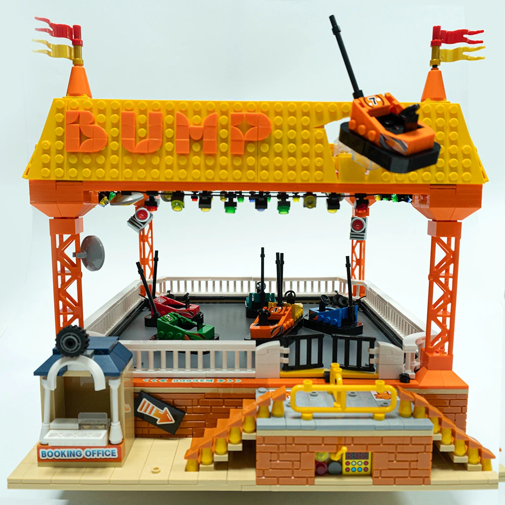 Creative Amusement Park: Bumper Car Building Blocks Set, Urban Street View Assembly, Building Blocks, Children's Toys 1099pcs Creative Amusement Park: Bumper Car Building Blocks Set, Urban Street View Assembly, Building Blocks, Children's Toys 1099pcs