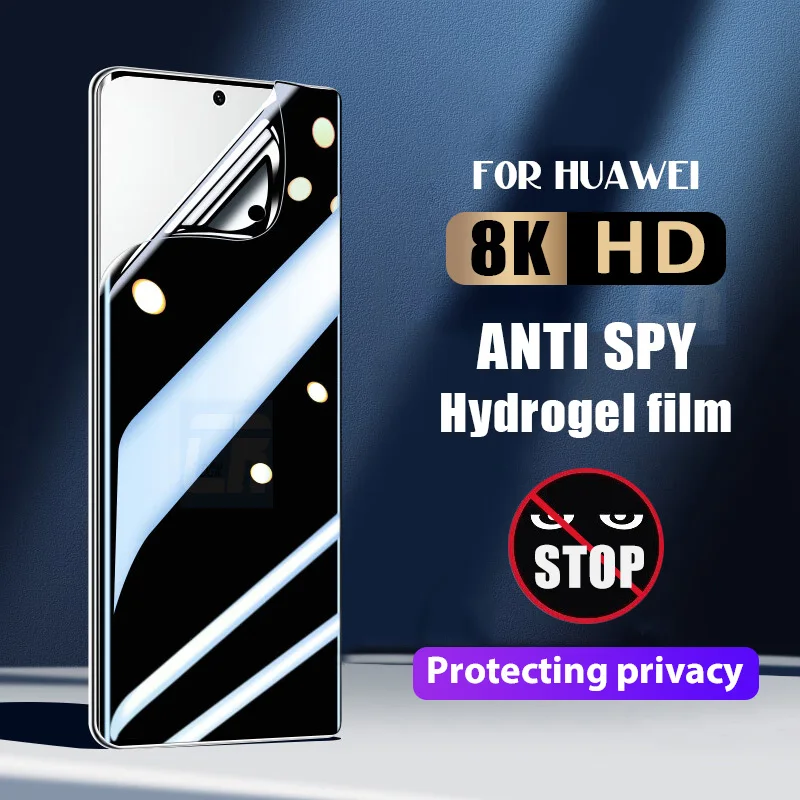 

Anti-Spy Hydrogel Film for Huawei P60 Pro P50 P40 P30 Nova 12 10 9 Privacy Screen Protector for Huawei Mate 50 40 30 60 Pro Plus