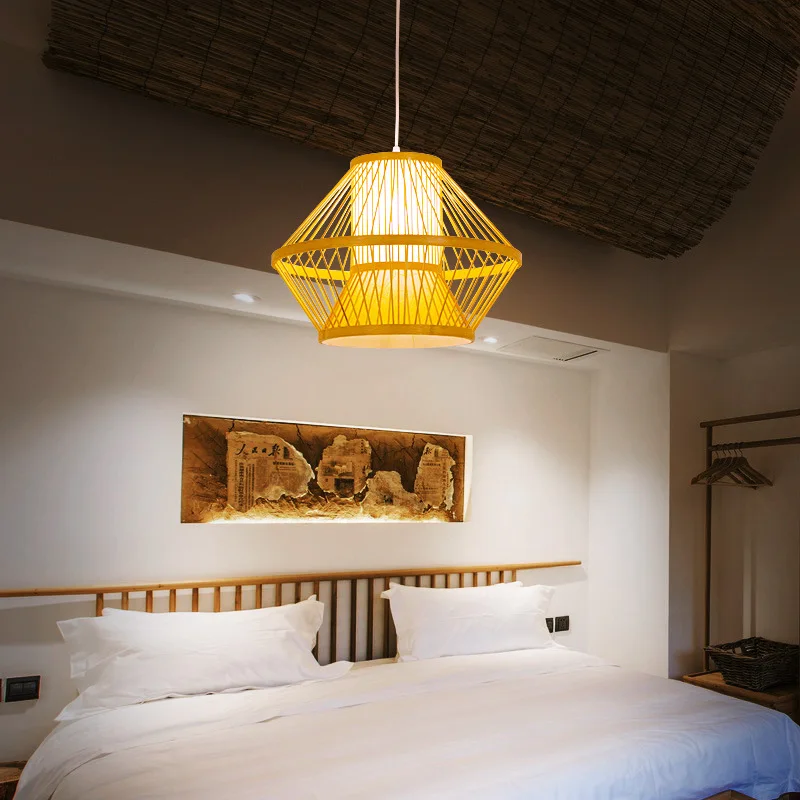 ARTURESTHOME Woven Chandelier, Rustic Minimalist Style Lamps, Balcony Living Room Home Decor Bamboo Lampshade, Room of Lamp
ARTURESTHOME Woven Chandelier, Rustic Minimalist Style Lamps, Balcony Living Room Home Decor Bamboo Lampshade, Room of Lamp