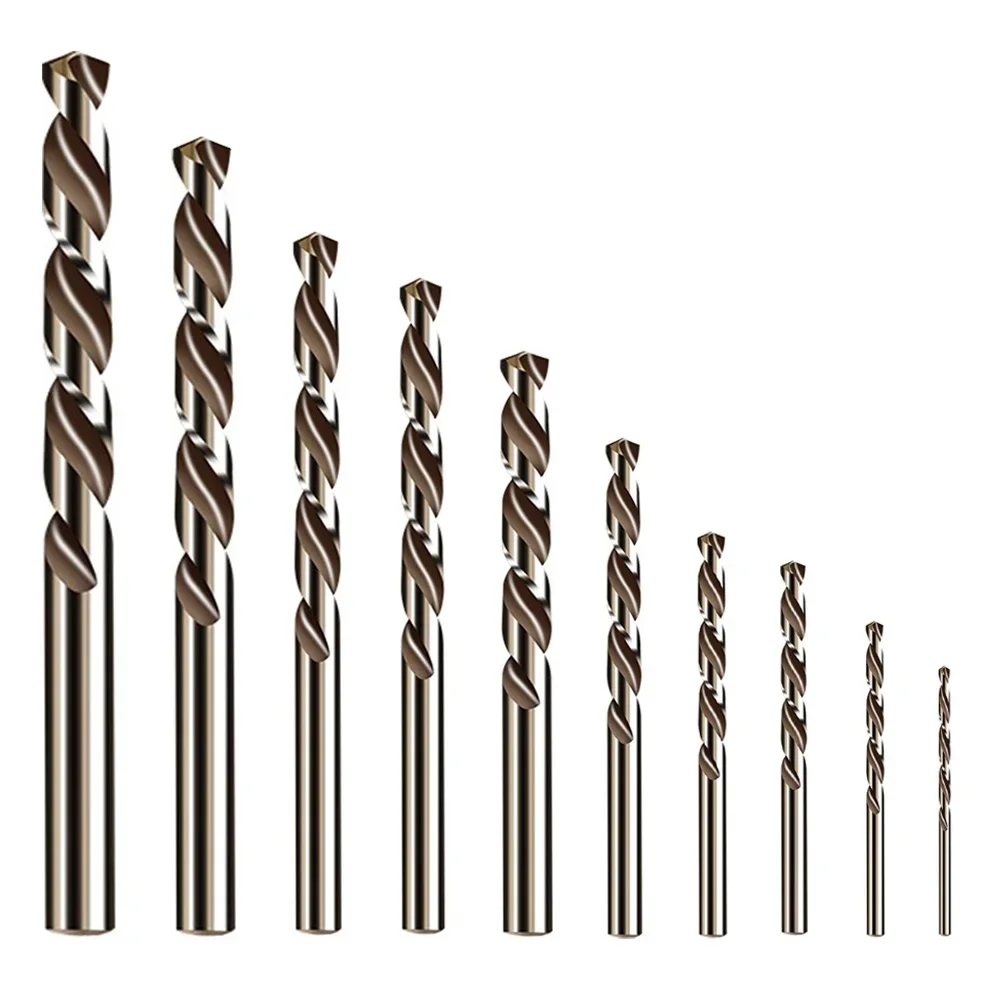 10pcs HSS M35 Cobalt Drill Bit 1-6mm For Metal Stainless Steel Drilling Cutter Electric Drill Bit Set Power Tools Accessory
10pcs HSS M35 Cobalt Drill Bit 1-6mm For Metal Stainless Steel Drilling Cutter Electric Drill Bit Set Power Tools Accessory