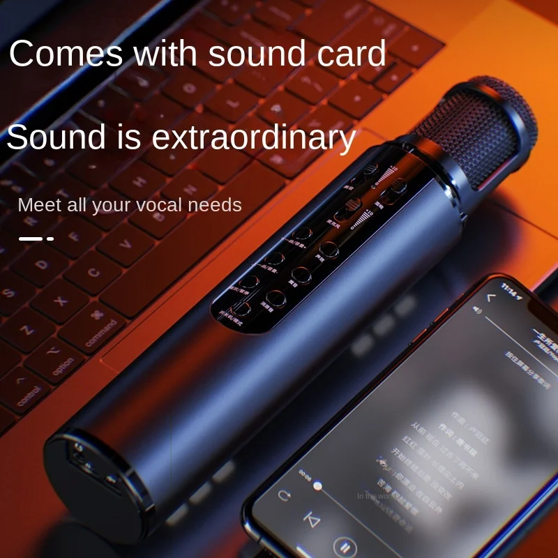 Lebo K1 Bluetooth microphone mobile phone wireless karaoke microphone audio integrated live broadcast sound card mckaraoke
Lebo K1 Bluetooth microphone mobile phone wireless karaoke microphone audio integrated live broadcast sound card mckaraoke