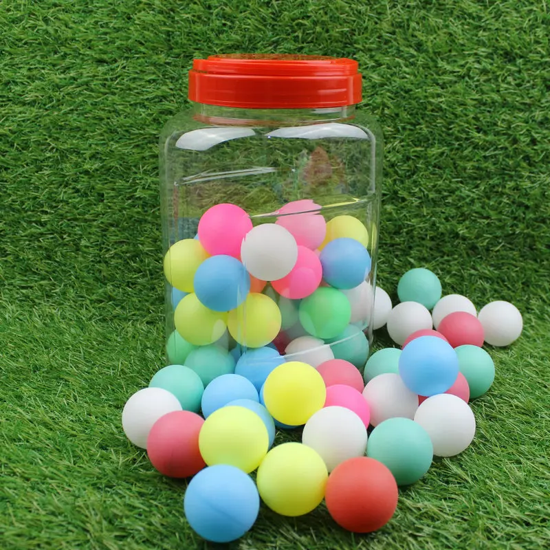 

60 PCs Pp Lottery Serve Machine Color Seamless 40mm Large Table Tennis Ball