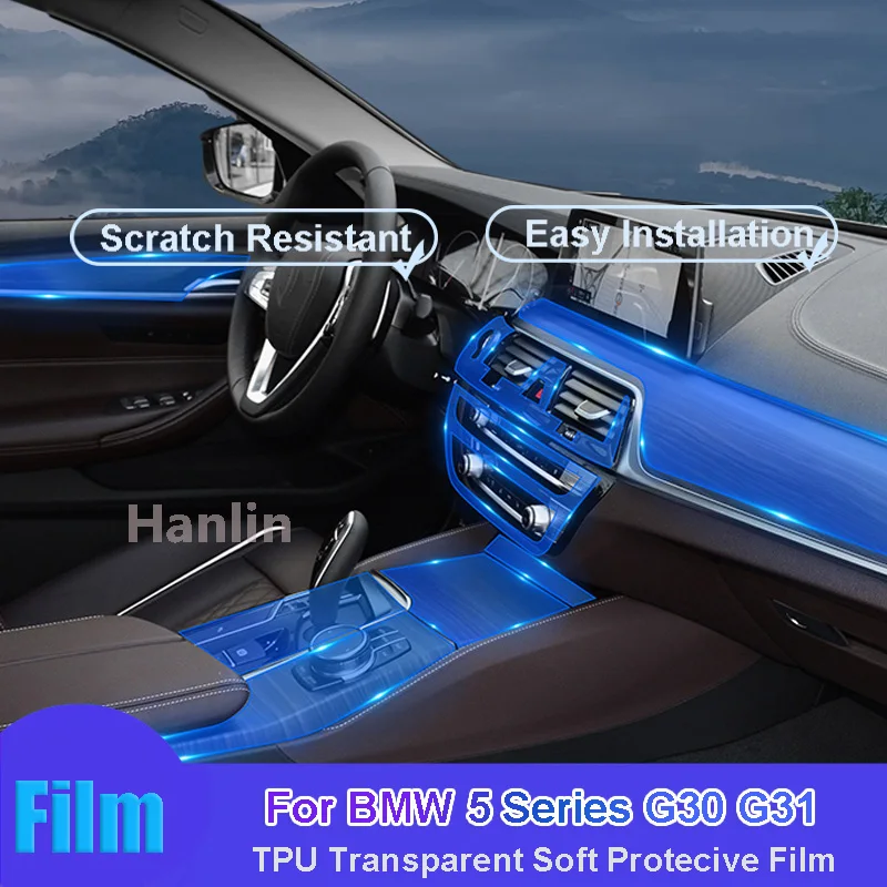 For BMW 5 Series G30 G31 (2018-2022) Car Interior Center Console Transparent TPU Protective Anti-scratch Repair Film Car Sticker
For BMW 5 Series G30 G31 (2018-2022) Car Interior Center Console Transparent TPU Protective Anti-scratch Repair Film Car Sticker