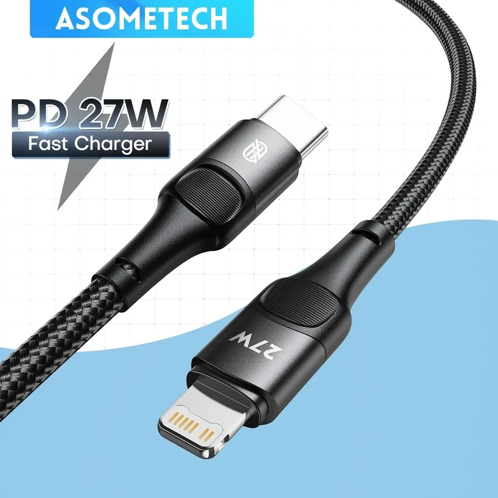 27W USB C To Lighting Cable For IPhone 14 13 12 11 Pro Max XS 8 7 Plus PD Fast Charging Cable Type C Data Wire For iPad Macbook
27W USB C To Lighting Cable For IPhone 14 13 12 11 Pro Max XS 8 7 Plus PD Fast Charging Cable Type C Data Wire For iPad Macbook