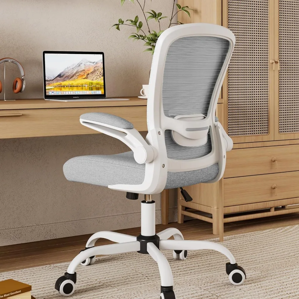 

Mimoglad Home Office Chair, High Back Desk Chair, Ergonomic Mesh Computer Chair with Adjustable Lumbar Support and Thickened