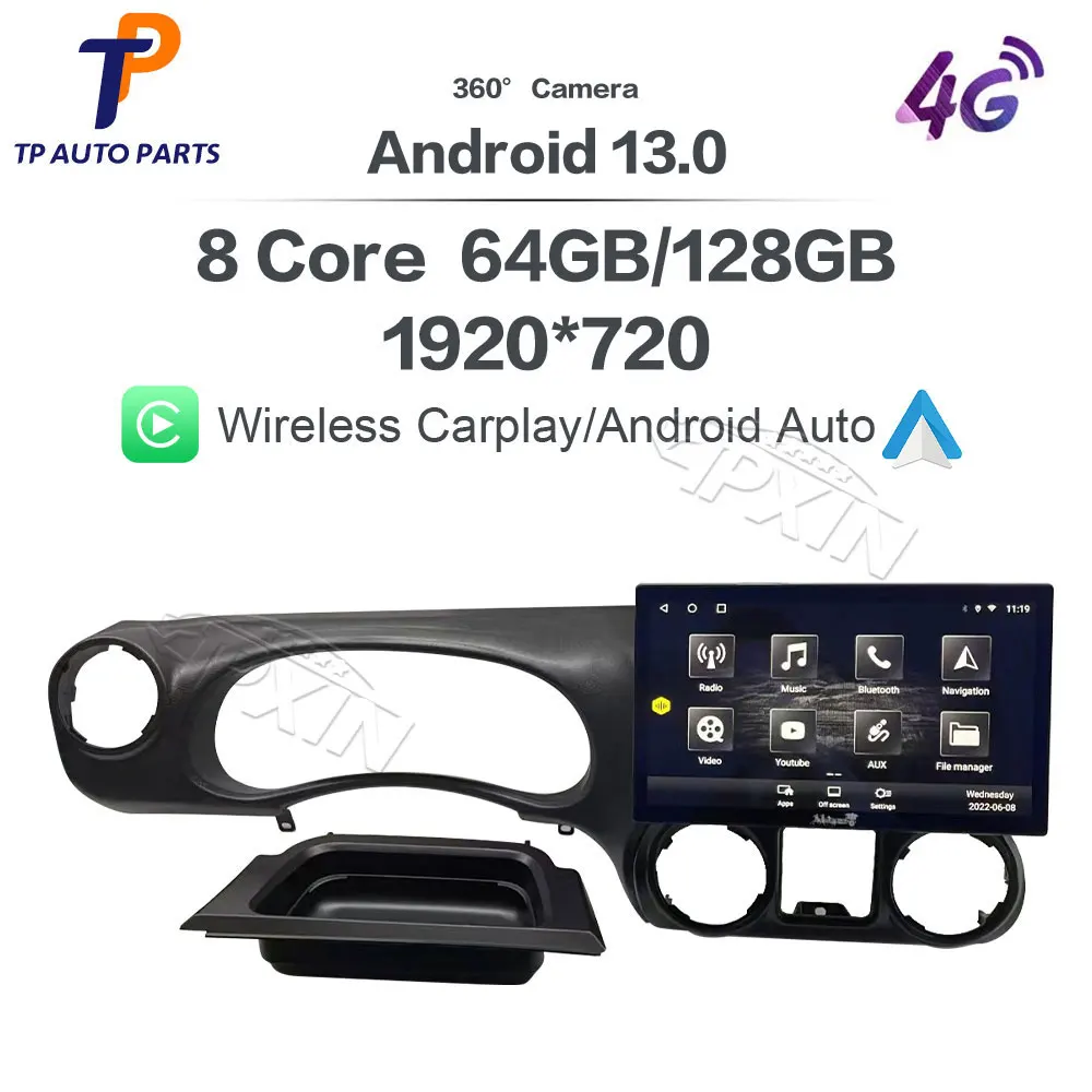 13.6 Inch Car Stereo Radio For Jeep Wrangler 2011 2012 2013 2014 2015 2016 2017 Multimedia Player GPS Navigation Carplay Android
13.6 Inch Car Stereo Radio For Jeep Wrangler 2011 2012 2013 2014 2015 2016 2017 Multimedia Player GPS Navigation Carplay Android