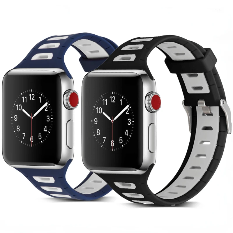 Силиконовый ремешок для Apple watch Ultra 49 мм 8 7 45 мм 41 мм, Воздухопроницаемый браслет для Apple watch 6 5 4 3 SE 44 мм 42 мм 40 мм
Силиконовый ремешок для Apple watch Ultra 49 мм 8 7 45 мм 41 мм, Воздухопроницаемый браслет для Apple watch 6 5 4 3 SE 44 мм 42 мм 40 мм