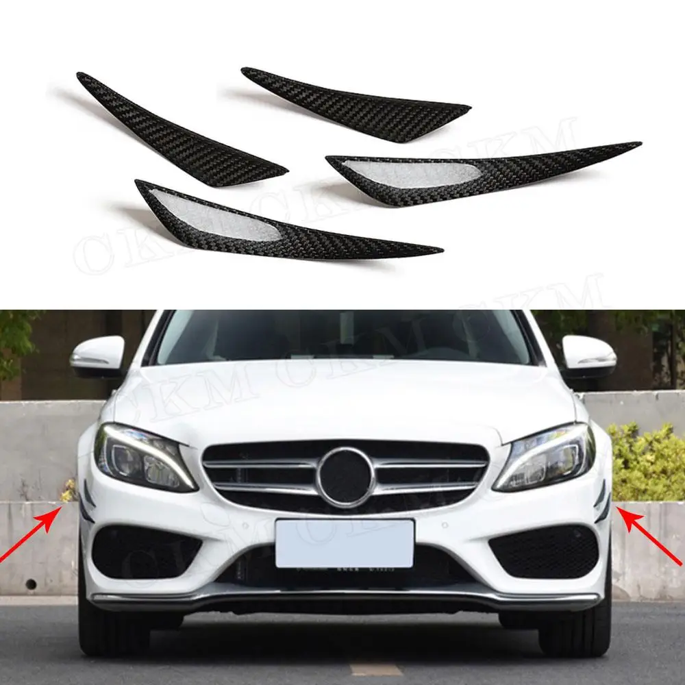 Carbon Fiber Car Front Bumper Lip Spoiler Splitter Air Knife Canards Sticker for Benz A B C E S Class W205 W212 W218 C238
Carbon Fiber Car Front Bumper Lip Spoiler Splitter Air Knife Canards Sticker for Benz A B C E S Class W205 W212 W218 C238