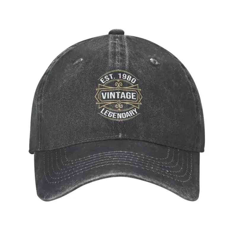 Personalized Cotton Est 1980 Vintage Legendary Birthday Gift Baseball Cap Women Men Breathable Dad Hat Sports
Personalized Cotton Est 1980 Vintage Legendary Birthday Gift Baseball Cap Women Men Breathable Dad Hat Sports