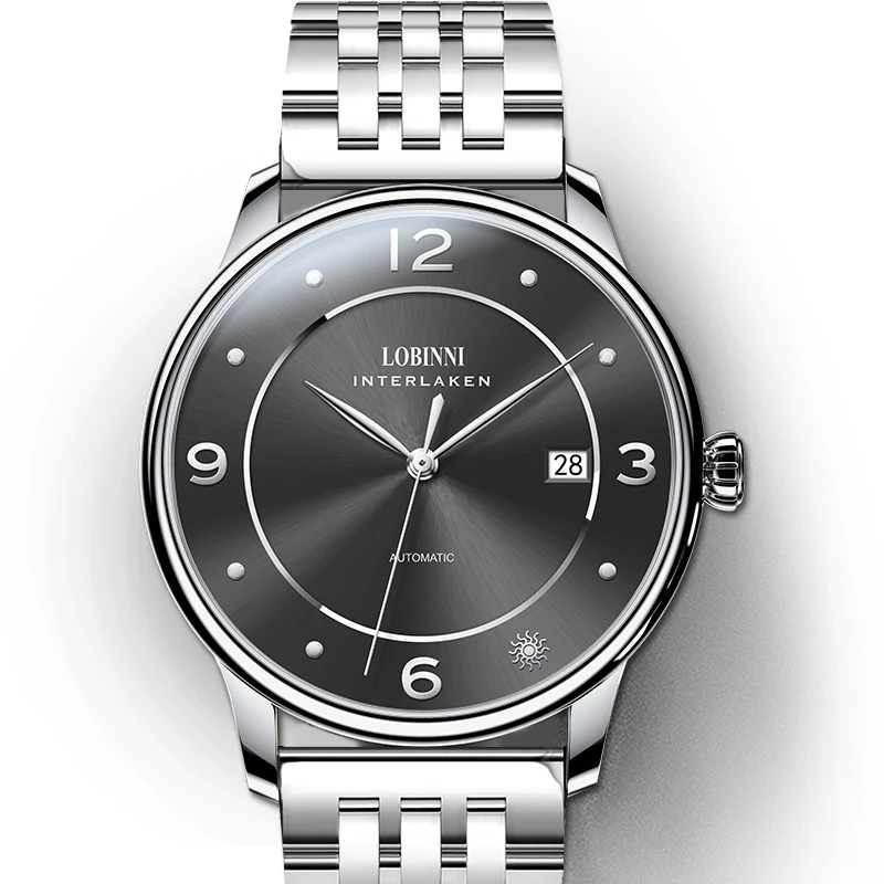 LOBINNI Men Automatic Watch 40mm Mechanical Wristwatch 5ATM Waterproof Luminous Sapphire Mirror Mirror Simple Style
LOBINNI Men Automatic Watch 40mm Mechanical Wristwatch 5ATM Waterproof Luminous Sapphire Mirror Mirror Simple Style