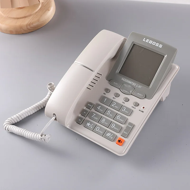 

Corded Caller ID Telephone with Speaker for Home and Office Wired Landline Telephone Set Simple Analog Desktop Telephones