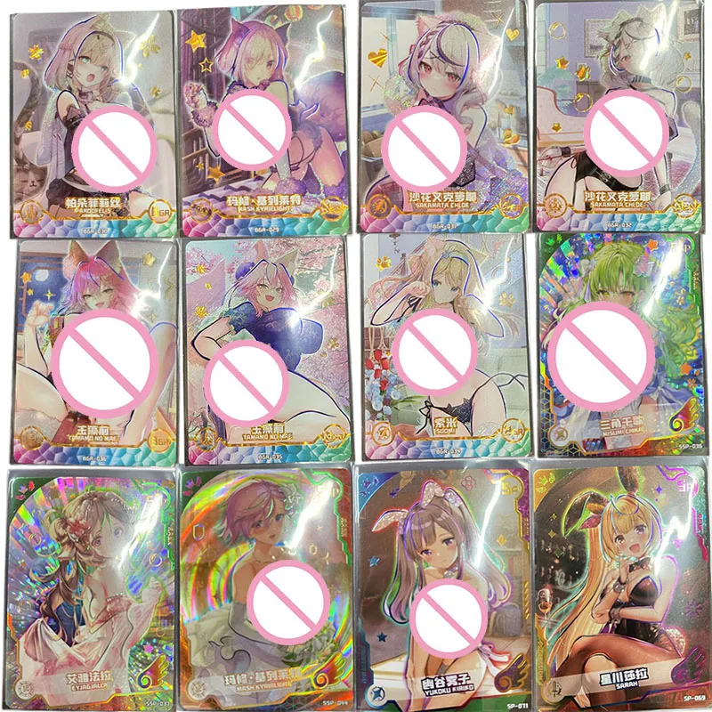 

Goddess Story Girl Party Ssp Sp Bgr Ultra Rare Flash Card Pardofelis Sdomi Tamamo no Mae Anime Bronzing Collection Card Toy Gift