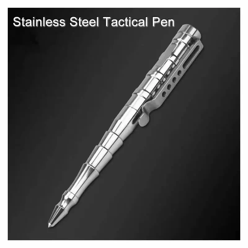 

High Quality Laxi B009 Stainless Steel Tactical Pen Outdoor Self Defense EDC Tool Emergency Survival Kit Glass Breaker Gift Box