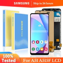 Ensemble écran tactile LCD avec châssis, pour Samsung Galaxy A51 A515 A515F A515F/DS, 100% testé=