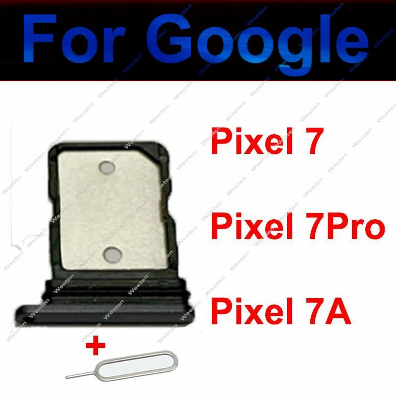 

SIM Card Tray For Google Pixel 7 7Pro 7A Sim Card Slot SD Card Holder Reader Socket Adapter Replacement Repair Parts Black Gold