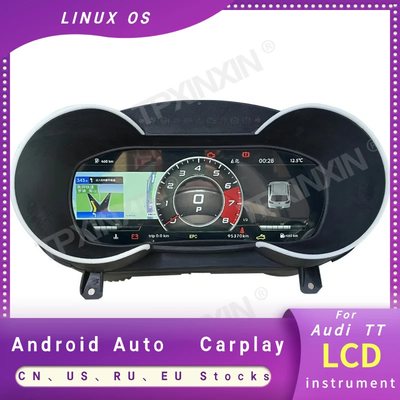 The Latest For Audi TT 2008-2014 Digital LCD Instrument Panel CarPlay GPS Navigation Speedometer Odometer HD Screen Accessories
The Latest For Audi TT 2008-2014 Digital LCD Instrument Panel CarPlay GPS Navigation Speedometer Odometer HD Screen Accessories