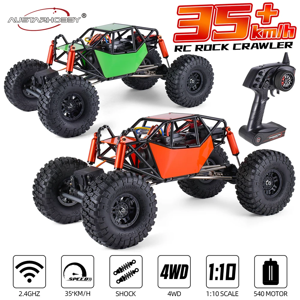 AUSTARHOBBY AX-8504 RC Car 1/10 4WD 2.4G Electric Crawler Climbing Frame Rock Buggy Chassis with Tube Roller Cage Truck Toys
AUSTARHOBBY AX-8504 RC Car 1/10 4WD 2.4G Electric Crawler Climbing Frame Rock Buggy Chassis with Tube Roller Cage Truck Toys