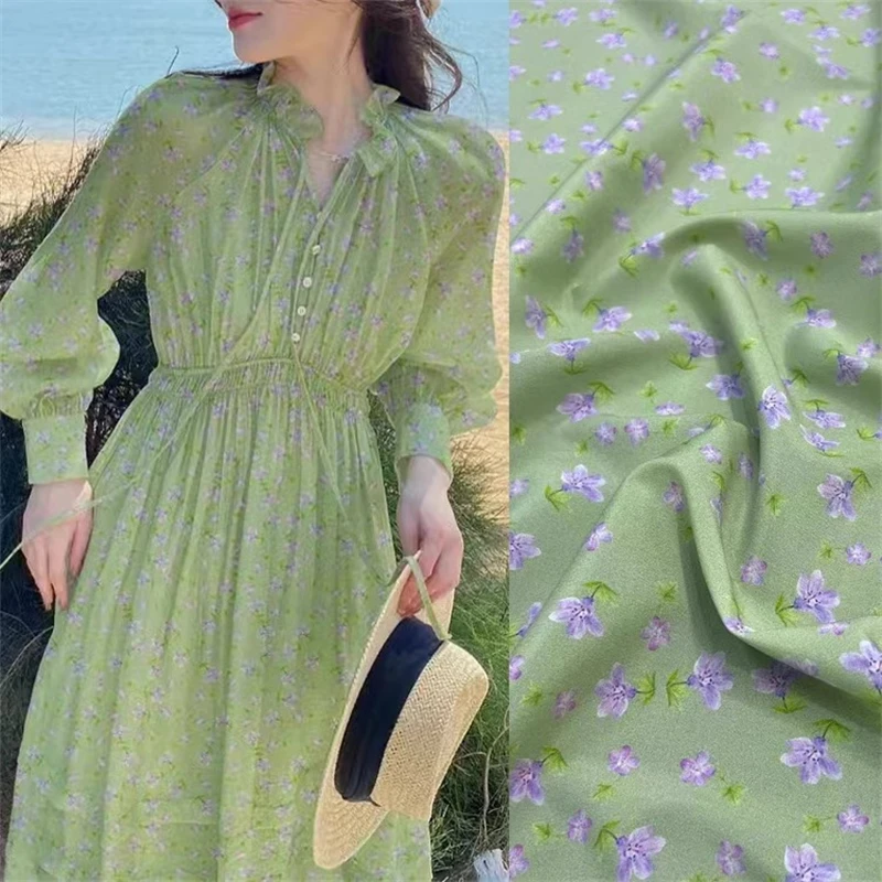 Fashionable and Fresh Floral Elastic Crepe De Chine Silk Fabric High-quality Breathable Dress Shirt Clothing Designer Fabric Div
Fashionable and Fresh Floral Elastic Crepe De Chine Silk Fabric High-quality Breathable Dress Shirt Clothing Designer Fabric Div