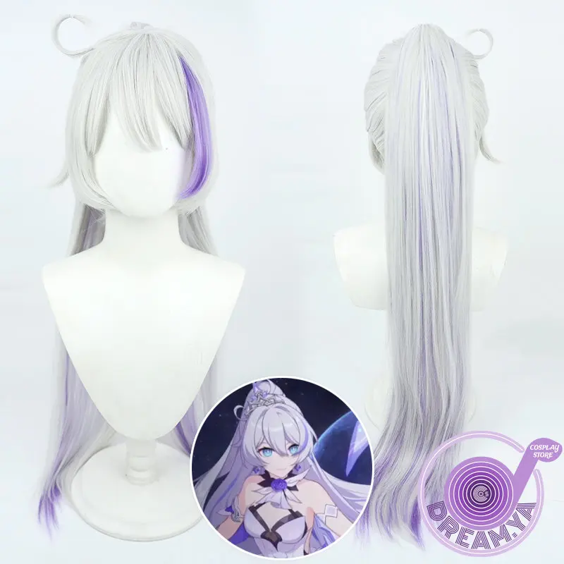 Kiana Kaslana Cosplay Wig Honkai Impact Gray Purple Mixed 100cm Ponytail Heat Resistant Synthetic Hair Halloween Party Role Play
Kiana Kaslana Cosplay Wig Honkai Impact Gray Purple Mixed 100cm Ponytail Heat Resistant Synthetic Hair Halloween Party Role Play