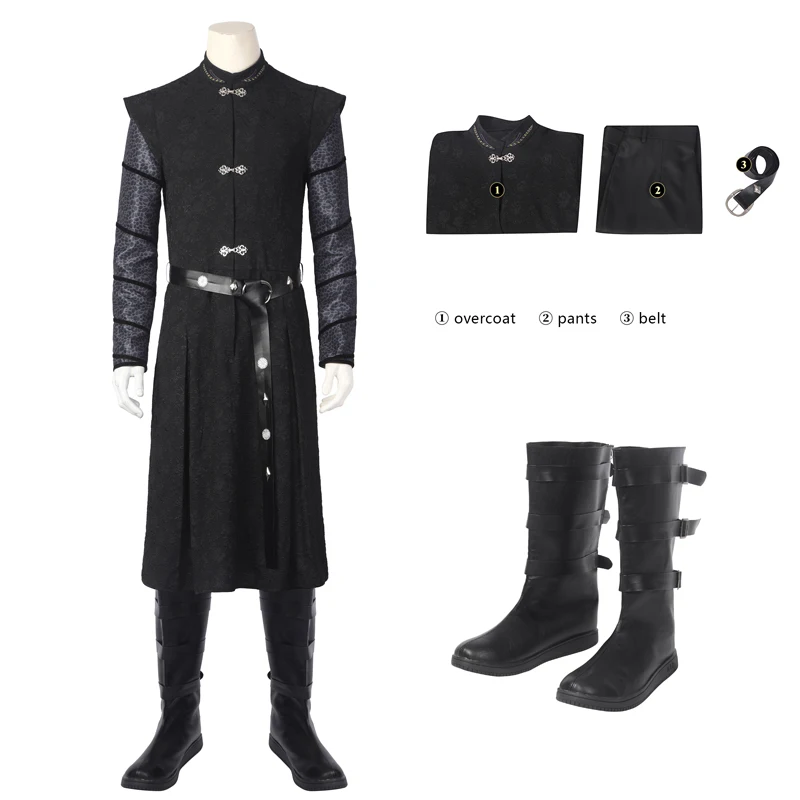 New House Of The Carnival Halloween Dragon Rider Cosplay Daemon Costume Custom Made The Rogue Prince Warrior Outfit with Shoes
New House Of The Carnival Halloween Dragon Rider Cosplay Daemon Costume Custom Made The Rogue Prince Warrior Outfit with Shoes